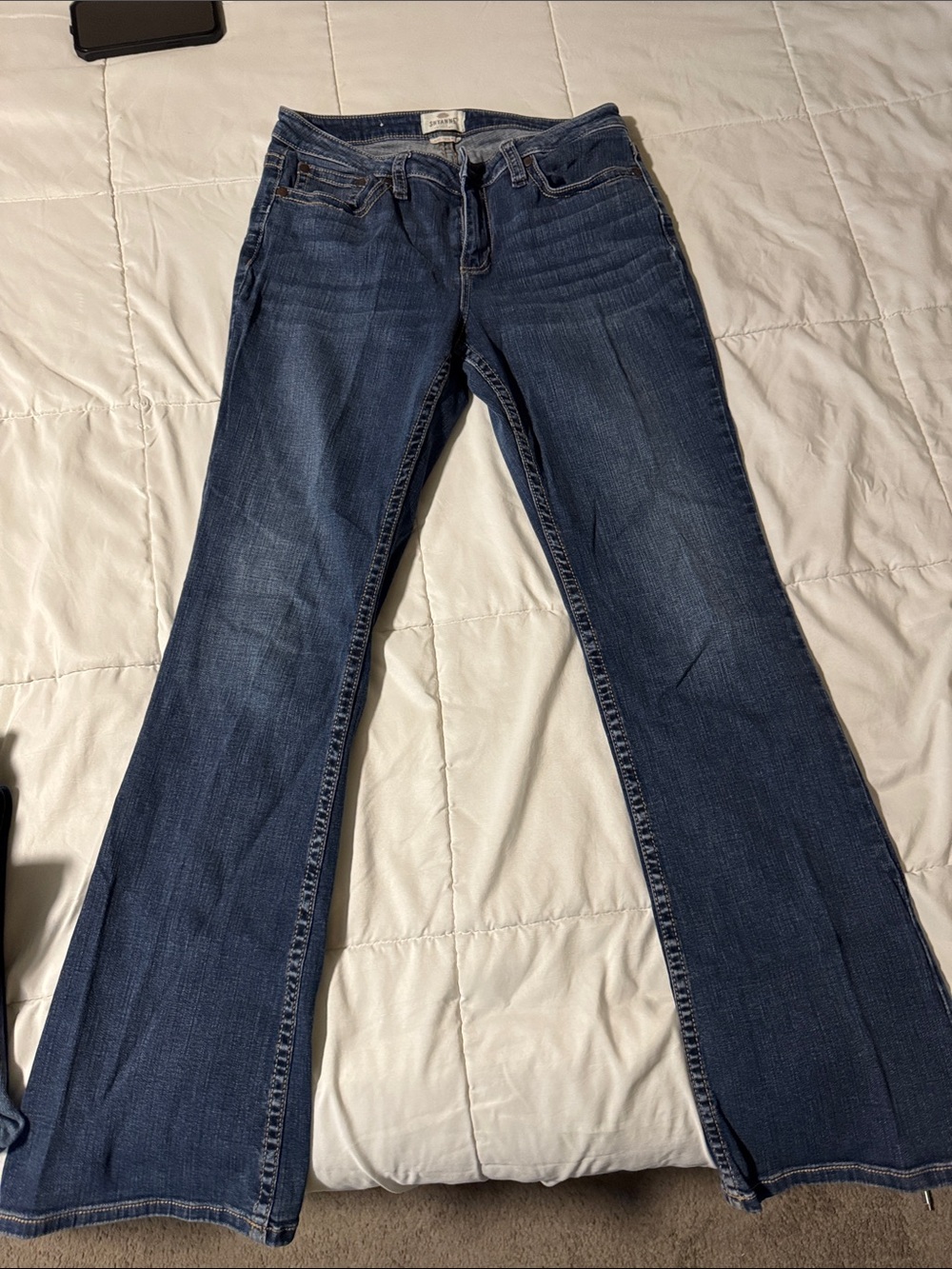 Shyanne Dark Blue Wide Leg Jeans